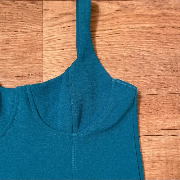 NWT Zara blue mini dress with cupped chest - Picture 9 of 13